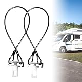 2 Stuck Diebstahlschutz Wohnmobil Zubehör, Wohnmobil Diebstahlschutz, Wohnmobil Türsicherung, 60cm Einbruchschutz Türsicherung Einbruchschutz, Camping Schiebetürschloss Für Wohnmobile,Transporter