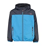 CMP Unisex Kinder Fester Kapuze-32 x 5804 Regenjacke, Danube, 140