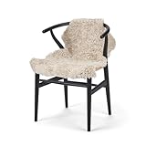 NORDIC SHEEP Lammfell Kurzhaar 90x60 cm | Lammfell Echt für das Sofa, den Stuhl oder rund um den Esstisch | Jedes Teppich ist EIN Unikat und von der Natur geschaffen | Farbe: Beige