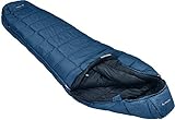 VAUDE Mumienschlafsack 220 cm Sioux 800, atmungsaktiver 3-Jahreszeiten Schlafsack, kompakter Kunstfaserschlafsack 1500g für Indoor & Outdoor-Camping, baltic sea