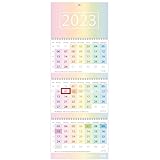 Drei-Monatskalender 2023 Wand-Kalender 12 MONATE [Rainbow]