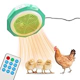 Wärmeplatte Küken, 500 Watt Wärmelampe Hühnerstall mit Automatischer Konstanttemperatur Kükenwärmer Wärmelampe mit Fernbedienung Intelligente Heizlampe für Küken, für Farm Haus Tierheizung