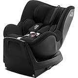 Britax Römer Reboarder Dualfix Plus, Inklusive Neugeboreneneinsatz und ISOFIX, für Kinder von 40-105 cm i-Size, Geburt - 4 Jahre, Space Black