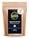 Biotiva Ingwerwurzel Tee Bio 200g - Ingwer geschnitten - scharf - Kräutertee - Abgefüllt und kontrolliert in Deutschland