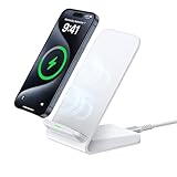 Wireless Charger, 15W Induktive Ladestation Handy Ständer, Schnelles Kabelloses Ladegerät für Samsung Galaxy S24 Ultra/S23/S22/S21/S20/S9/Note 20, iPhone 16/15/14/13/12/11, Google Pixel 9 Pro 8 7 a 6