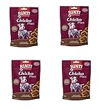 Finnern - Rinti Rinti Chicko Plus Hundesnack Leberwurstschnitten mit Huhn Bundle - 4 x 80g