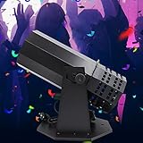 Generic Elektronische Konfetti Kanone Konfetti Maschine Confetti Machine Konfettimaschinen Nebelmaschine Effektmaschinen mit Kabellose Fernbedienung für Halloween, Weihnachten, Stage Effect