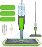 ILAVCOOL Sprühwischer Bodenwischer Wischer mit Sprühfunktion, Wischmopp für Bodenreinigung, Trocken-Nassmopp, Staubwischer mit 3 wiederverwendbaren Wischpads und 550 ml nachfüllbarer Flasche