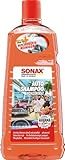 SONAX AutoShampoo Konzentrat Havana Love (2 Liter) durchdringt und löst Schmutz gründlich, ohne Angreifen der Wachs-Schutzschicht | Art-Nr. 03285410