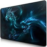 Sidorenko Gaming Mauspad | Mousepad | spezielle Oberfläche verbessert Geschwindigkeit und Präzision | Fransenfreie Ränder | rutschfest | Blau