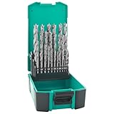 ENT 09225 25-tlg. HSS-G Holzbohrer-Set - 1-13 mm in 0,5mm...