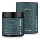 Vigorous Moossalbe - Anti Aging Creme mit Isländischem Moos - pflegende Gesichtscreme gegen Falten für Frauen & Männer - Antifaltencreme Soforteffekt - Made in Germany - 100 ml