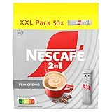 NESCAFÉ 2in1 XXL Pack 30 Sticks, löslicher Bohnenkaffee mit Creamer, Instant-Kaffee aus erlesenen Kaffeebohnen, 1er Pack (30 Sticks à 8g)