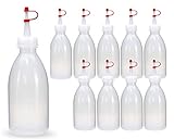 10x 250 ml LDPE Plastikflasche Quetschflasche Laborflasche...