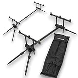 NGT Quickfish Pod MK2-I – 3 Rutenhalter, voll verstellbar, Karpfenrute mit Tasche