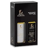TruffleHunter - Schwarzes und Weißes Trüffelöl im Set - Natives Olivenöl extra zum Kochen & Würzen - 100 ml x 2