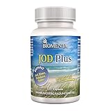 BIOMENTA Jod Plus – 120 Jod Kapseln hochdosiert - Wirkstoffkomplex mit Selen, Folsäure, Eisen - vegan - Premiumqualität