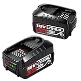 5000mAh Ersatzakku für Bosch Akku 18V,Kompatibel mit Bosch Home und Garden Tools PBA/PSB/PSR （2 Stück）