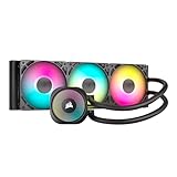 CORSAIR Nautilus 360 RS ARGB CPU-Flüssigkeitskühler – 360mm AIO – Geräuscharm – Direkter Mainboard-Anschluss – Intel LGA 1851/1700, AMD AM5/AM4 – 3X RS120 ARGB-Ventilatoren Inbegriffen – Schwarz