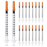 100 Stück 1 ml/cc Plastiktube 27G (0,4 x 12,7mm),...