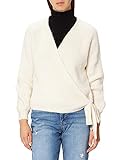 ONLY Damen Onlmia L/S Wrap Cardigan Knt Noos Strickjacke, Ecru, S EU