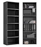 mokebo® Bücherregal Schwarz, Grau BZW. Anthrazit aus Holz...