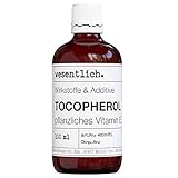 wesentlich. Vitamin E Öl, rein pflanzlich - Tocopherol 100ml - Pflege für Haut, Haare, Nägel von wesentlich