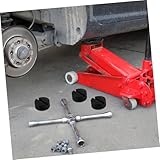 HOODANCOS 4 Stück Teiliges Wagenheber Gummipads rutschfeste Hebebühnen Auflagen Stoßdämpfende Gummiauflagen für Auto Wagenheber Schutz für Boden und Fahrzeug Einsetzbar Leicht und Tragbar