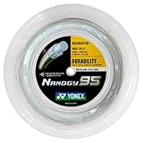 Yonex Nanogy NBG 95 Badmintonschläger-Saitenspule, 200 m, Silbergrau