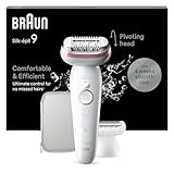 Braun Silk-épil 9, All-in-One Set: Epilierer, Rasierer, Trimmer/Damen Haarentferner für seidig-glatte Haut, Made in Germany, 9-030, Weiß/Flamingorosa