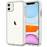 JETech Hülle für iPhone 11 (2019) 6,1', Nie Vergilbung Handyhülle Schutzhülle Case Cover mit Anti-kratzt Transparente und Rückseite (Durchsichtig)