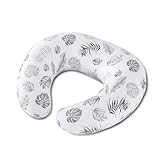Topchances Schwangerschaftskissen, Stillkissen, multifunktionales Stillkissen mit Kissenbezug aus 100 % Baumwolle, U-förmiges Schwangerschaftskissen, Geschenke für Mütter, waschbares Stillkissen