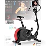 Ergometer Heimtrainer SPORTSTECH ESX600s | Indoor Cycling Bike 10kg Schwungmasse mit LED | 360° Tablet-Halterung | Exercise Bike | Deutsche Qualitätsmarke | Trainingsgeräte für das Ausdauertraining