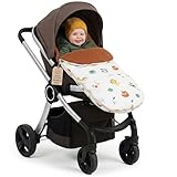 Fußsack Kinderwagen und Buggy für Winter 90x45 cm - Fusssack Winterfußsack warme Einlage Einschlagdecke Baby Zubehör warm Teddy Plüsch Safari