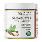SheaButter Biologisch 400 g - Karité Butter - 100% Rein -100% Natürlich - Unraffiniert