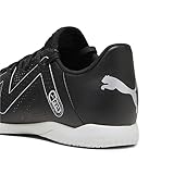 PUMA Herren Future Play It Fussballschuh, Schwarz Silber, 43 EU