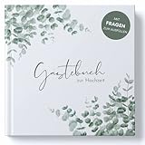 MAVANTO Gästebuch Hochzeit mit Fragen zum Ausfüllen -...