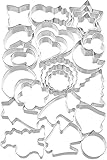 Original Kaiser Ausstechformen Weihnachten 25-teilig, Plätzchen Ausstecher, Keksausstecher Weihnachten, Cookie Cutter, zum Ausstechen von Plätzchen/ Keksen/ Fondant