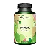Bio Papaya Kapseln Vegavero® | Hochdosiert: 1400 mg Extrakt | 120 Stück | 100% Organic | Vegan & Ohne Zusätze | Laborgeprüft