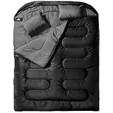 MEREZA Schlafsäcke XL für Herren, Doppelschlafsack, Erwachsenenschlafsack, breiter Schlafsack für Camping, große und große Schlafsäcke, für 2 Personen, King-Size-Größe, warmes kaltes Wetter