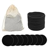 20 Stück Waschbare Abschminkpads aus Bambus, Wiederverwendbare Wattepads, Perfekte Gesichtsreinigungspads für Baby Erwachsenenhaut, Baumwollpads für Make-up-Entfernung und Toneranwendung