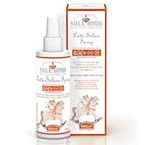 Helan, Sole Bimbi – Sonnenschutz 50+ für Kinder und Babys, Sonnenschutzspray 50+ LSF sehr hoch gegen UVB/UVA-Strahlen, Sonnenschutz für Gesicht und Körper mit Süßmandelöl, Vitamin E, Aloe Vera, 100 ml