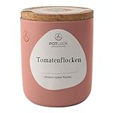 POTLUCK | Tomatenflocken 1-3mm | Gewürzmischung im Keramiktopf | 70 g | Vegan, glutenfrei und mit natürlichen Inhaltsstoffen