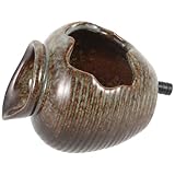 iplusmile Gartendekor Keramik Wasserbrunnen mit Filtersystem Offenes Design für Terrasse Garten und Aquarien