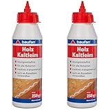 Baufan Holzkaltleim, für alle Holzarten, 250 g, transparent, 008802008 (Packung mit 2)