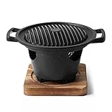PNAJFUEL Grill Mini-Grill Alkoholkocher Ein-Personen-Grill Für Zu Hause Rauchfreier Grill Für Den Außenbereich Grillplatte Bratkocher Fleischwerkzeuge