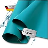 TeichVision - Premium PVC Teichfolie türkisblau - Stärke 1 mm - 4 m x 6 m/PVC Folie türkisblau geeignet für Teiche, Biotope, Naturschwimmbäder