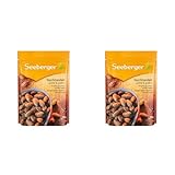 Seeberger Rauchmandeln geröstet & gesalzen: Geröstete Mandeln mit salziger Note und intensivem Raucharoma - im praktischen Zip-Beutel, vegan (1 x 150 g) (Packung mit 2)