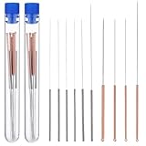 TIESOME 20 Stück 3D Drucker Düsenreinigungsnadeln,3D Druck Düsen Reinigungsset 0.15-1mm Edelstahl Düsen Reinigungsnadeln mit Kunststoff Aufbewahrungsrohr Drucker Zubehör Nozzle Cleaning Tool Kit