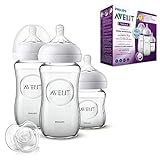 Philips Avent Fütter-Set aus Glas für Neugeborene (Modell SCD303/01)